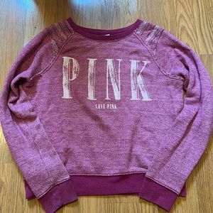 Distressed sweatshirt